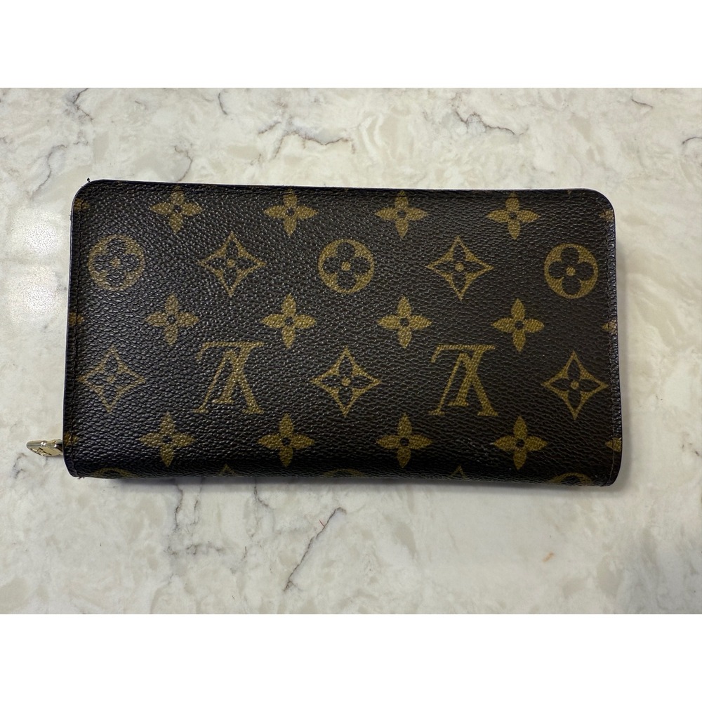 Louis Vuitton Zippy Wallet Monogram Canvas Brown Long Zip Around Wallet Spain - Picture 15 of 15